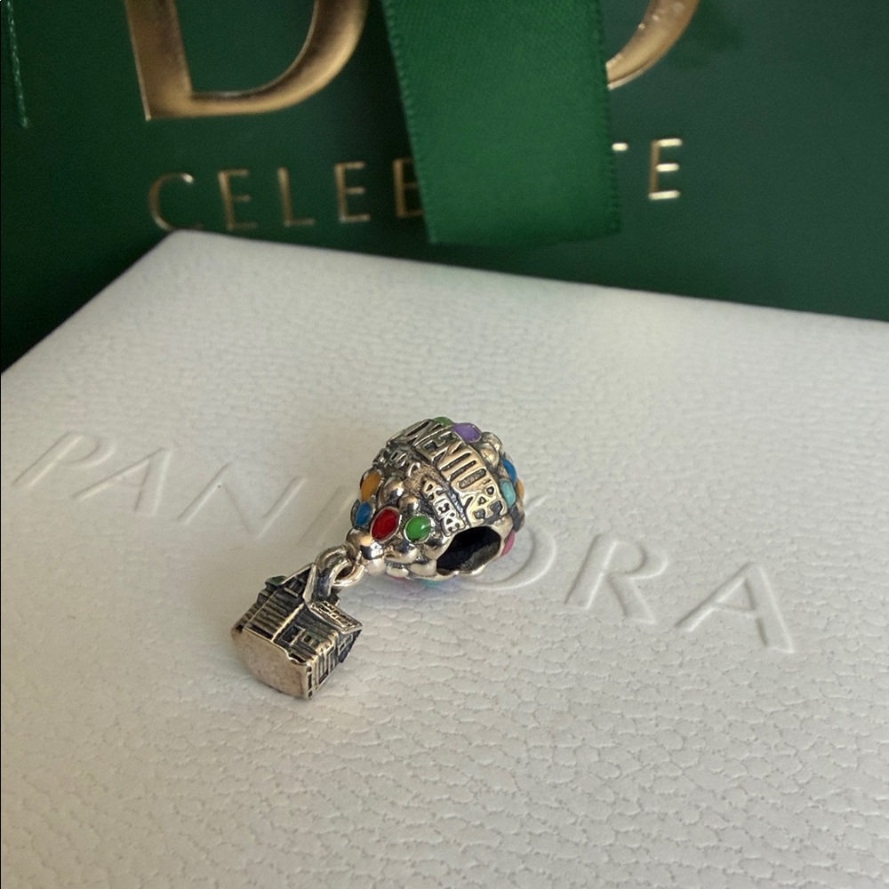 Pandora Disney Up Movie Hot Air Balloon Charm RARE RETIRED